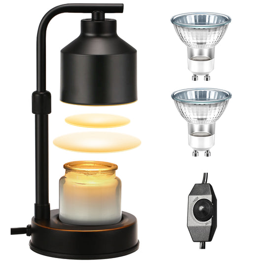 DORESshop Dimmable Candle Warmer Lamp, Electric Candle Lamp Warmer with Adjustable Height & Heat, Compatible with Jar Candles, Candle Warmer Lamps Scented Wax for Home Decor and Delicate Gift