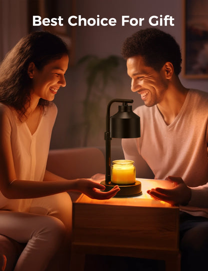 DORESshop Dimmable Candle Warmer Lamp, Electric Candle Lamp Warmer with Adjustable Height & Heat, Compatible with Jar Candles, Candle Warmer Lamps Scented Wax for Home Decor and Delicate Gift